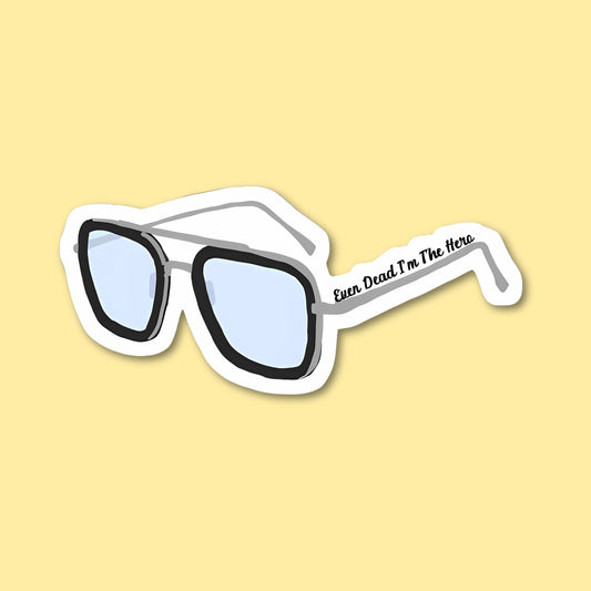Tony Stark Shades Sticker