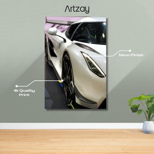 Koenigsegg Jesko Neon Poster – Iconic Glow Edition | 4K Print