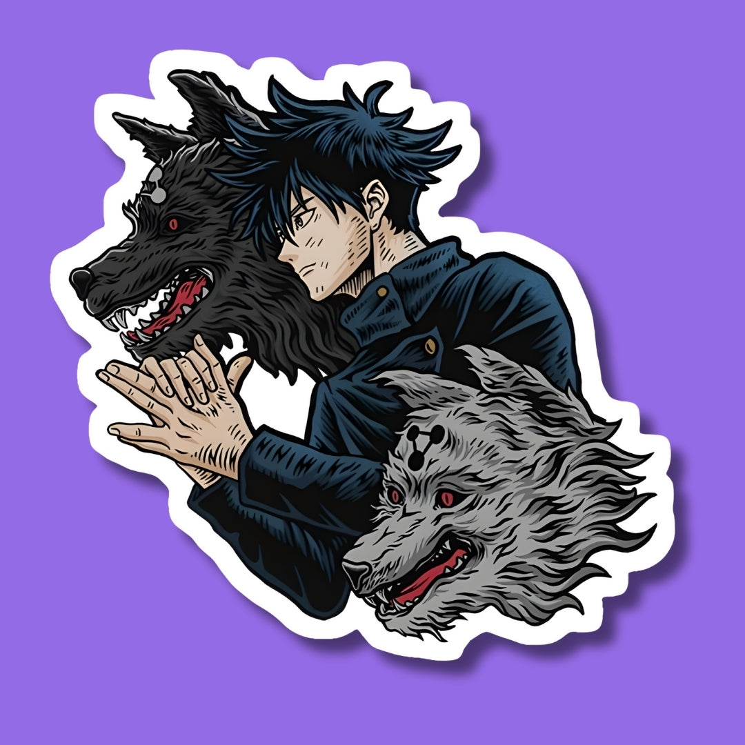 Divine Wolfs With Megumi Sticker