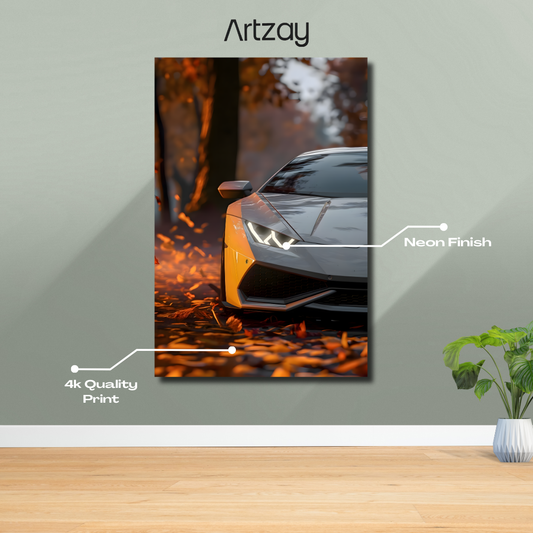 Lambborghini Aventador Neon Poster – Iconic Glow Edition | 4K Print