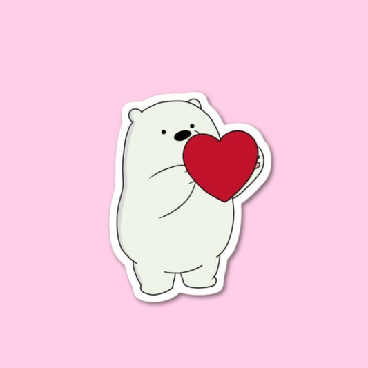 Ice Bear's Heart Sticker