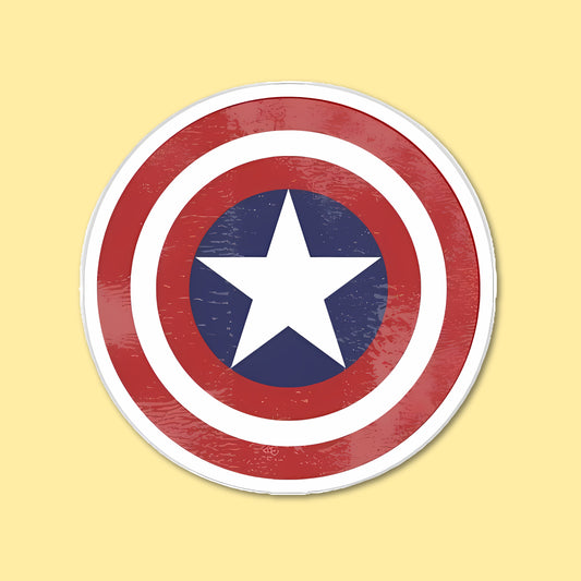 Captain America Shield Sticker