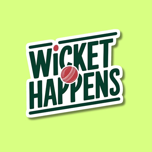 Wickets Happens Sticker