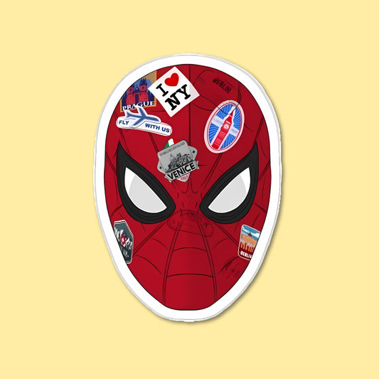 Spiderman Stickered Mask Sticker