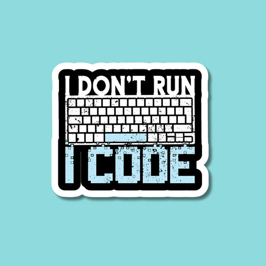 I Code Sticker