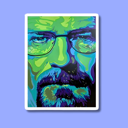 Walter White Poster Style Sticker
