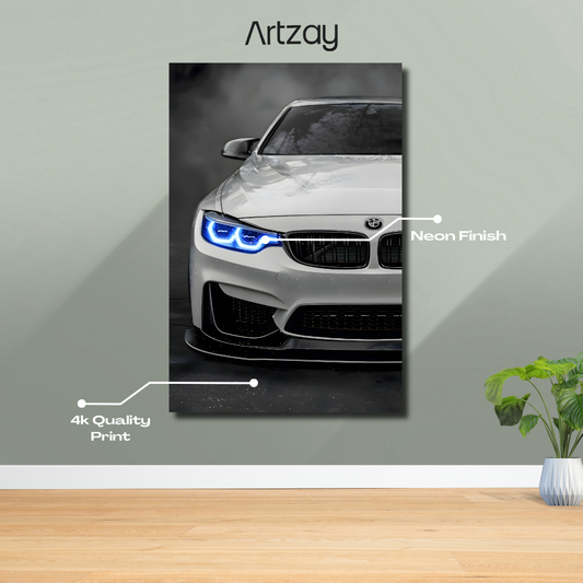BMW Neon Poster – Iconic Glow Edition | 4K Print