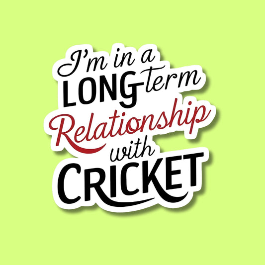 Relation With Cricket Sticker