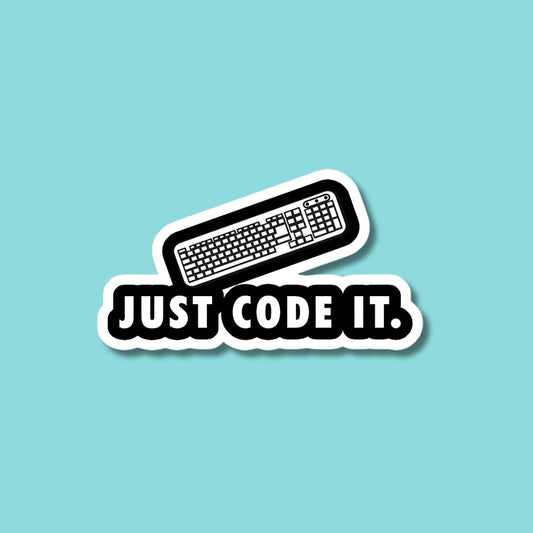 Just Code it Sticker