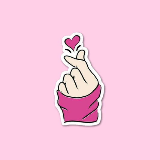 Finger Heart Sticker