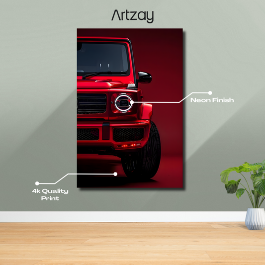 Mercedes G63 Neon Poster – Iconic Glow Edition | 4K Print
