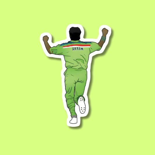 Wasim Akram Celebration Sticker