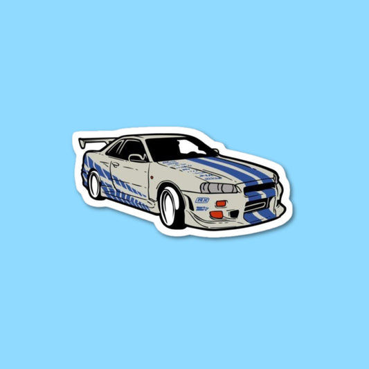 Nissan GTR R34 Sticker