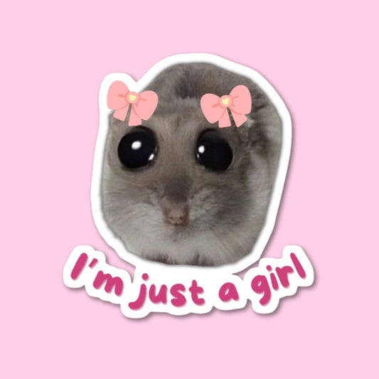 I am just a girl Sticker