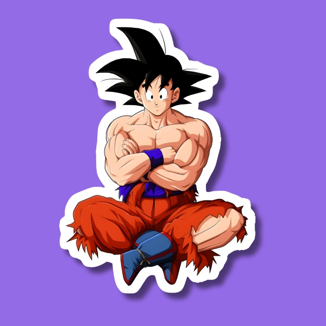 Goku Sitting Sticker