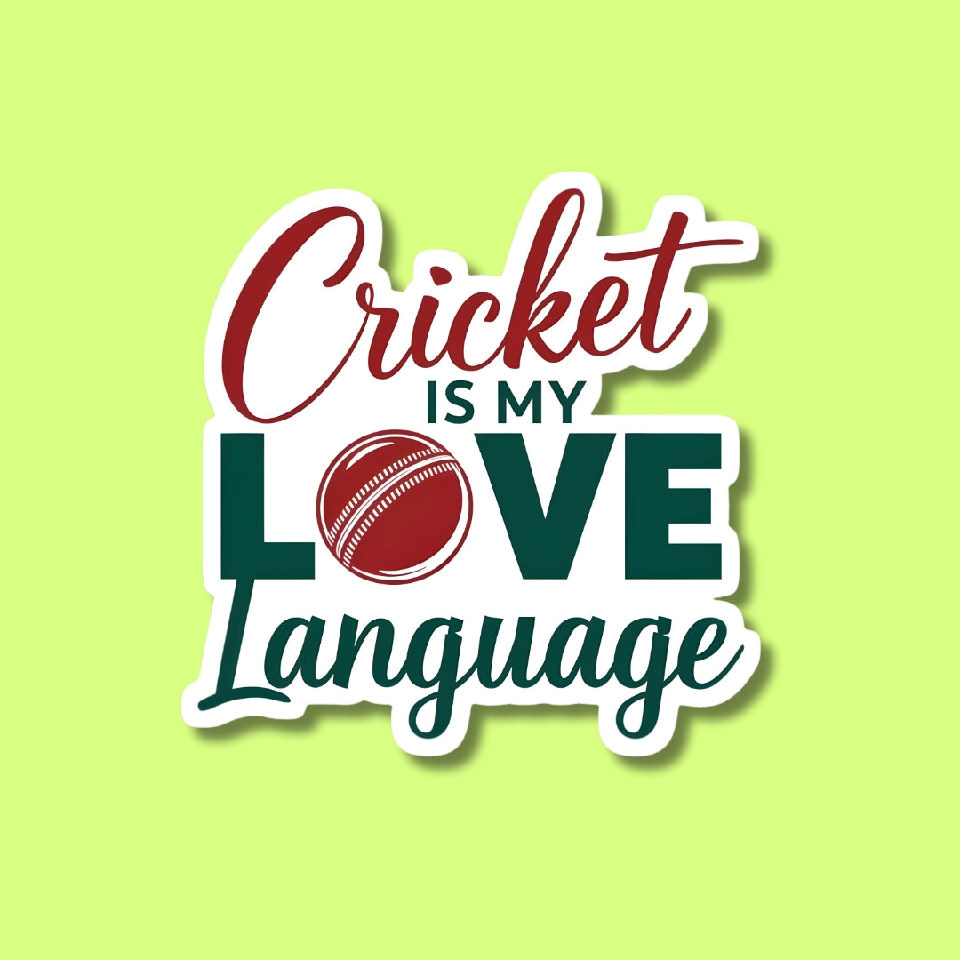 Cricket Is Love Sticker