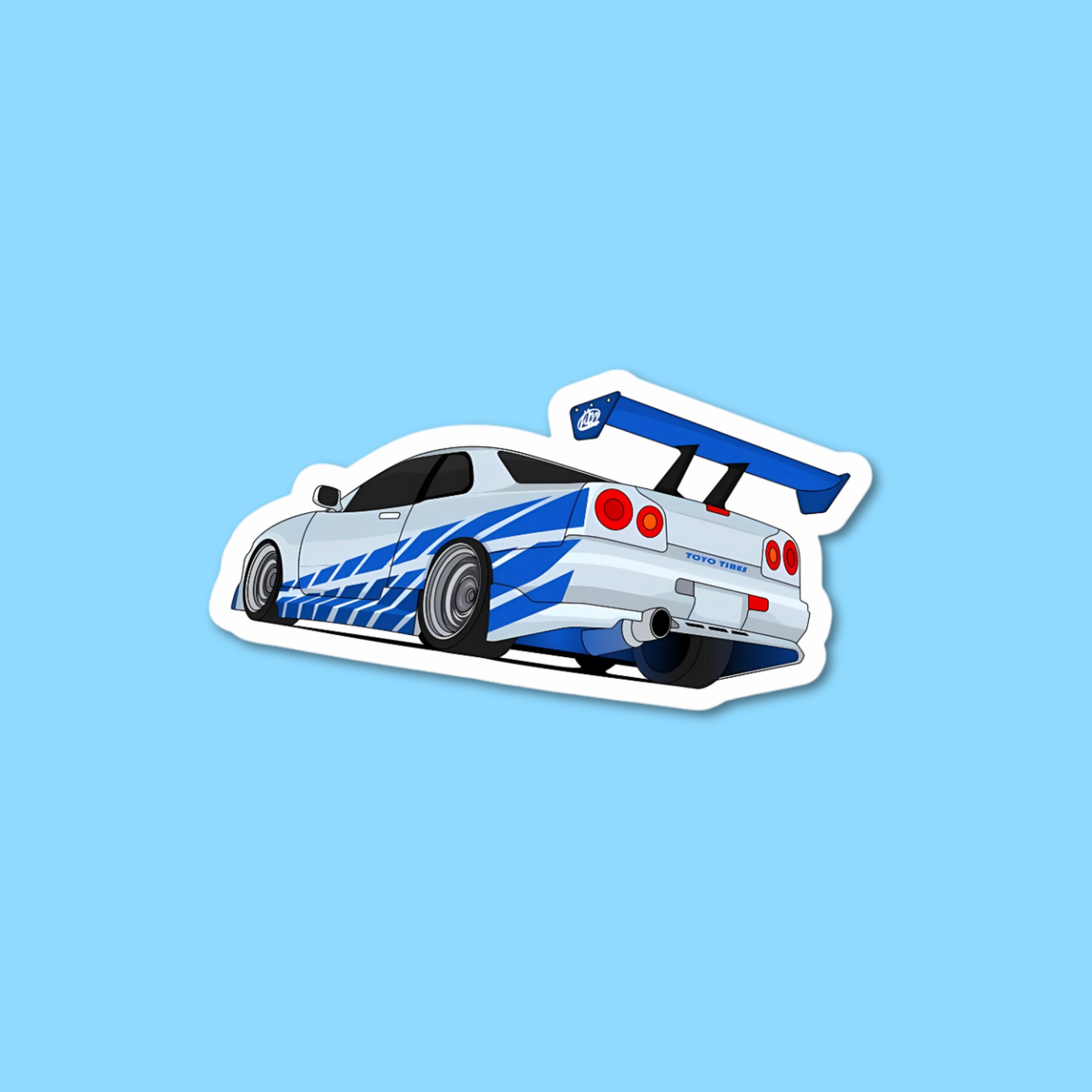 NIssan GTR R34 Tail Light Sticker – Artzay Pk