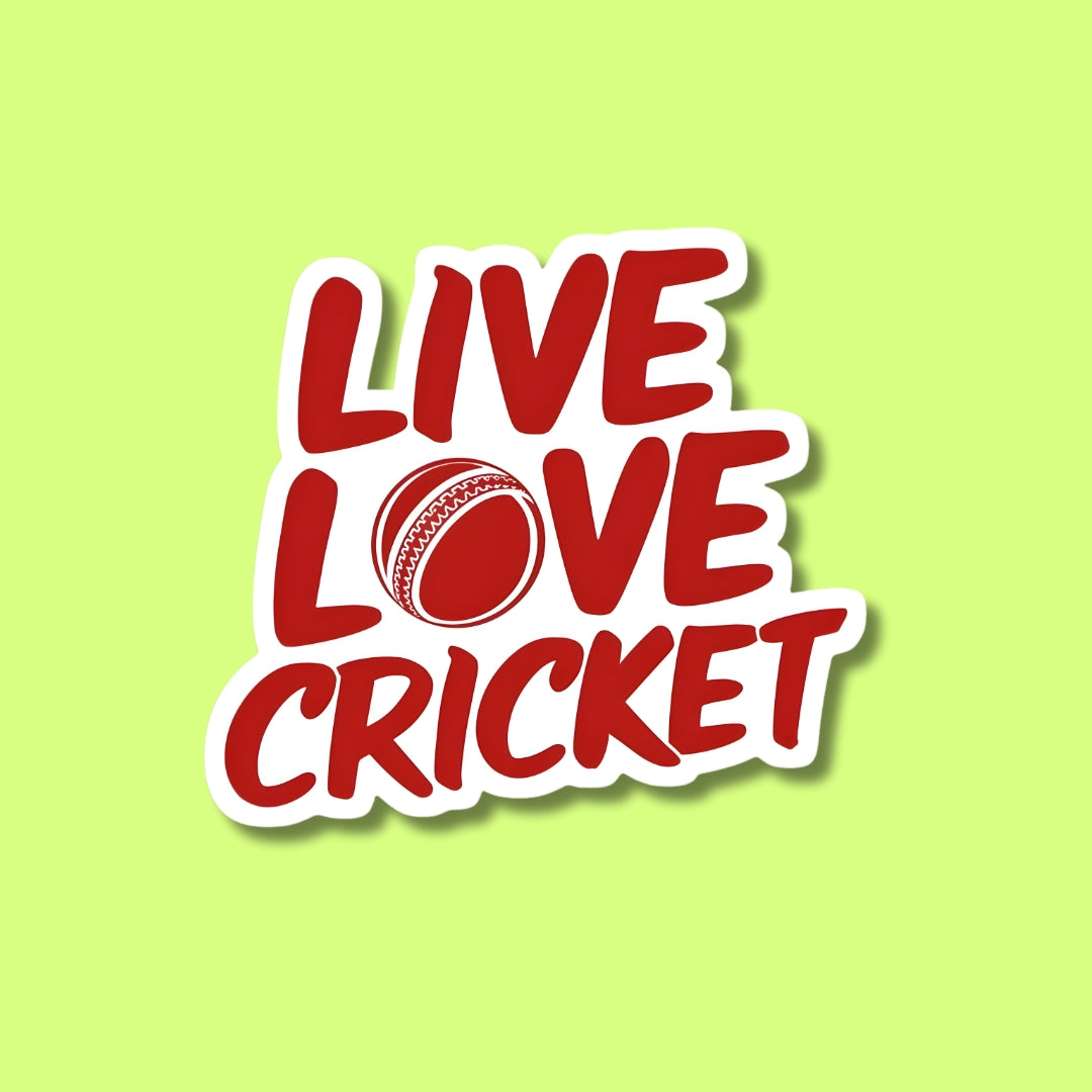 Love Cricket Sticker
