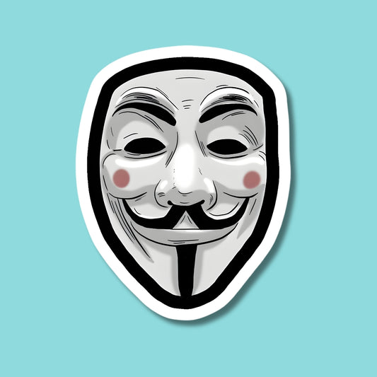Anonymous mask Sticker