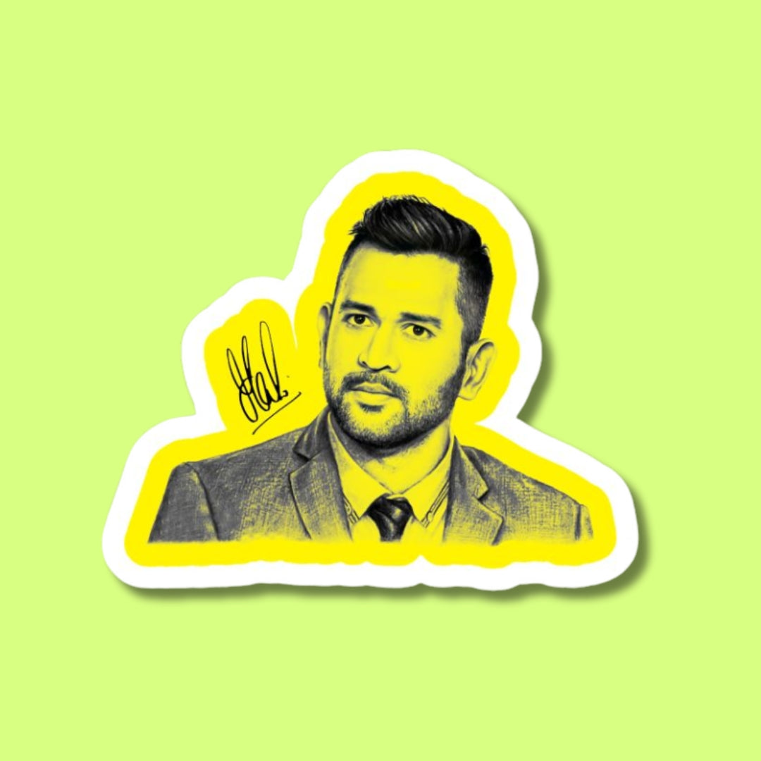 MS Dhoni Sticker