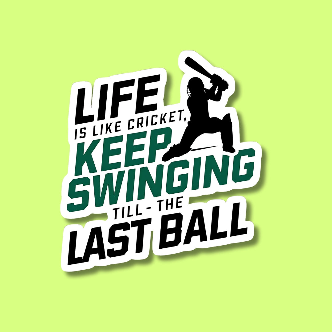 Keep Swinging Sticker