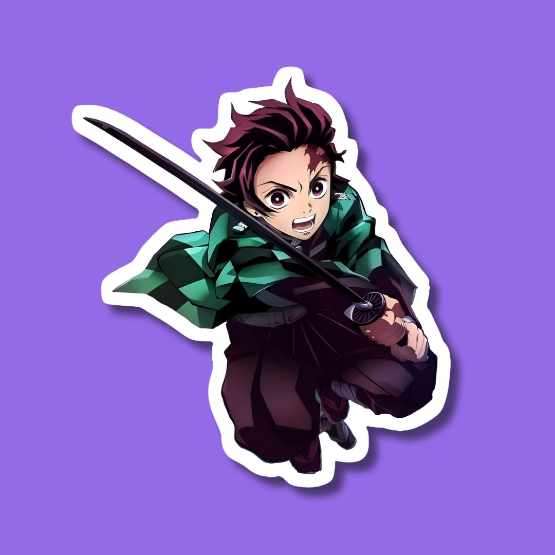 Tanjiro Slashing Sticker
