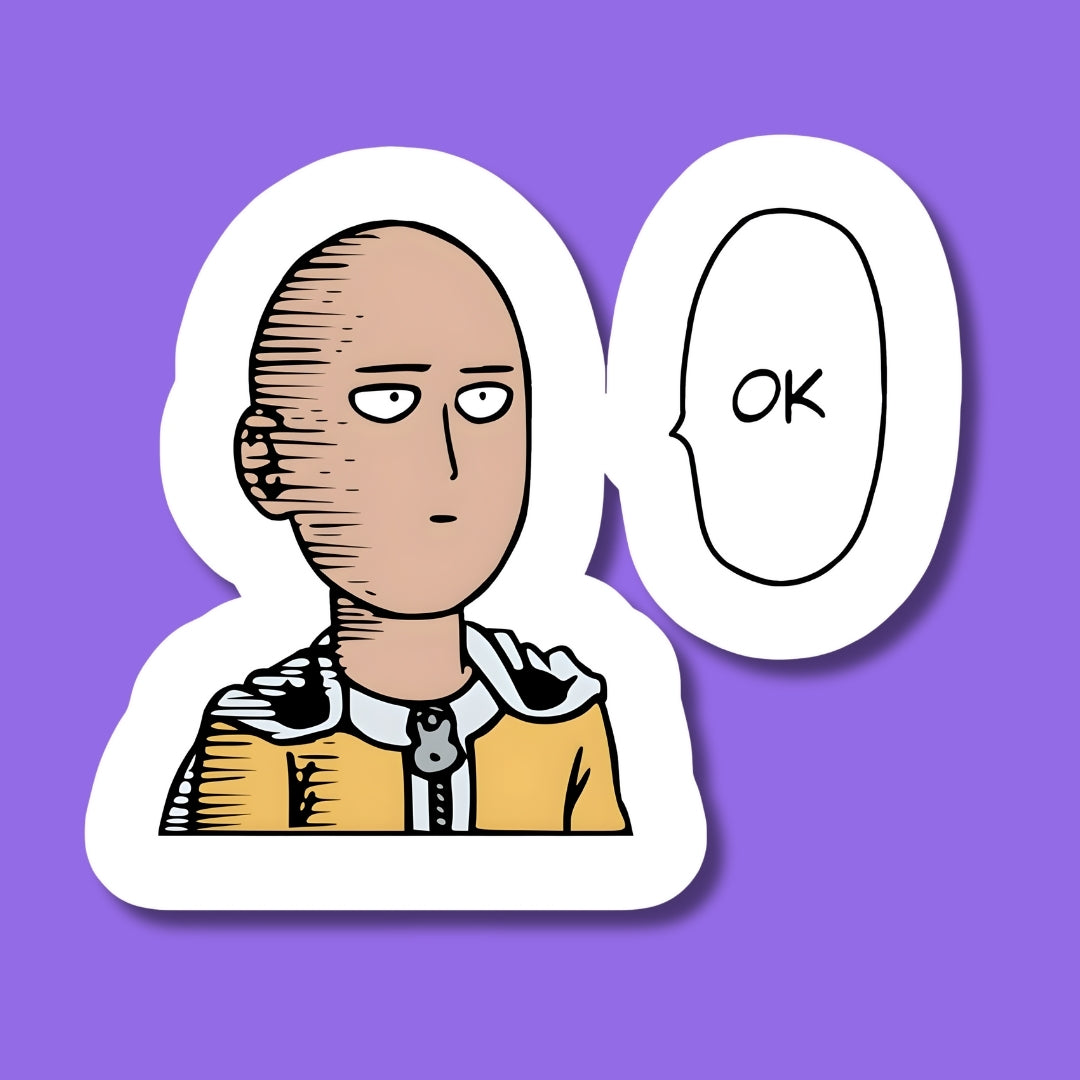 Saitama Being Casual Sticker