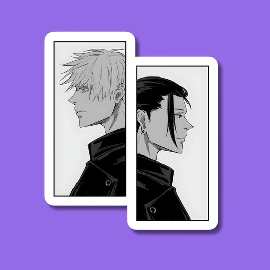 Gojo & Geto monochrome Sticker