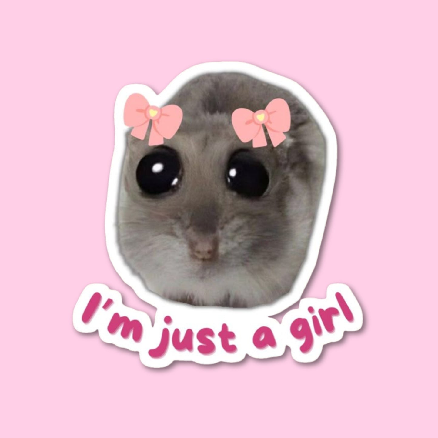 I am just a girl Sticker