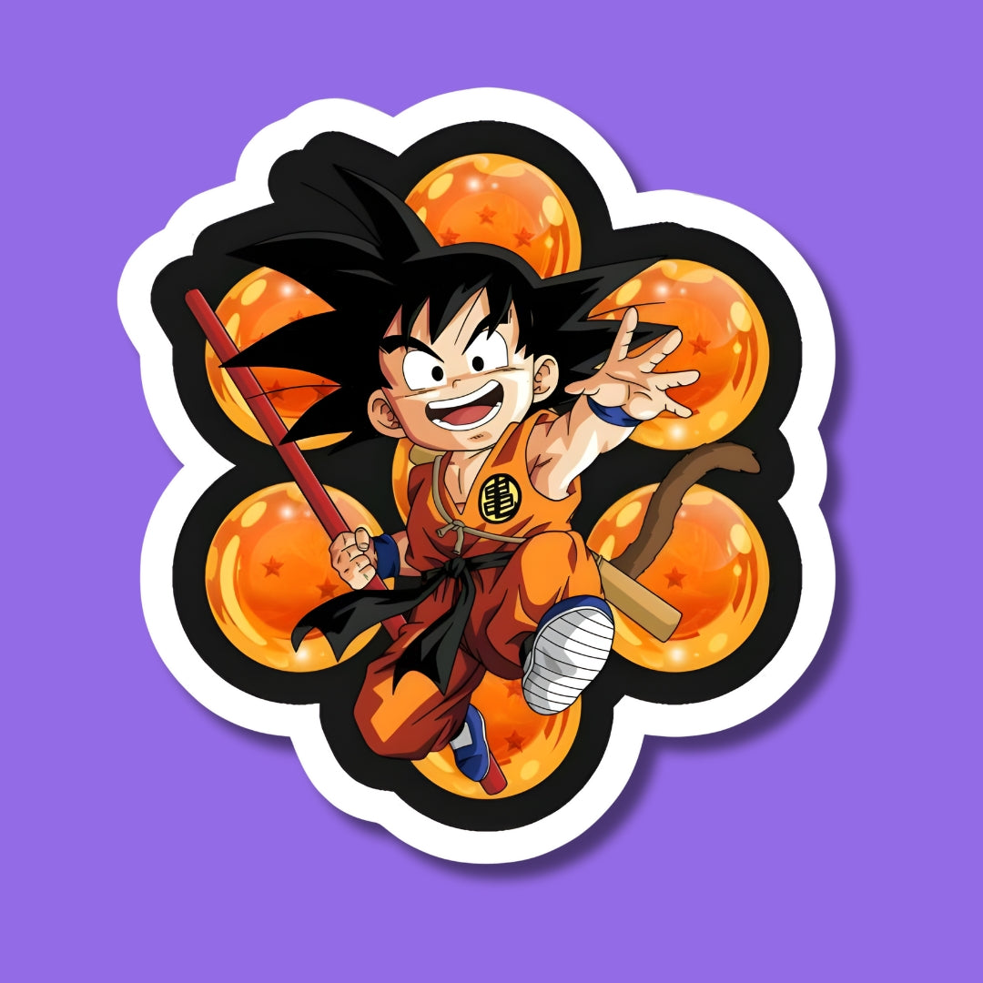 Goku Action Sticker