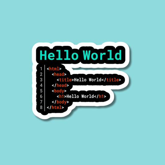 Hello World Sticker