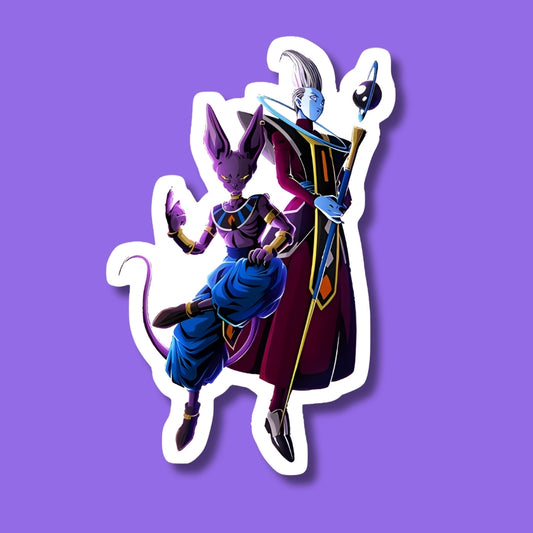 Beerus and Whis Sticker